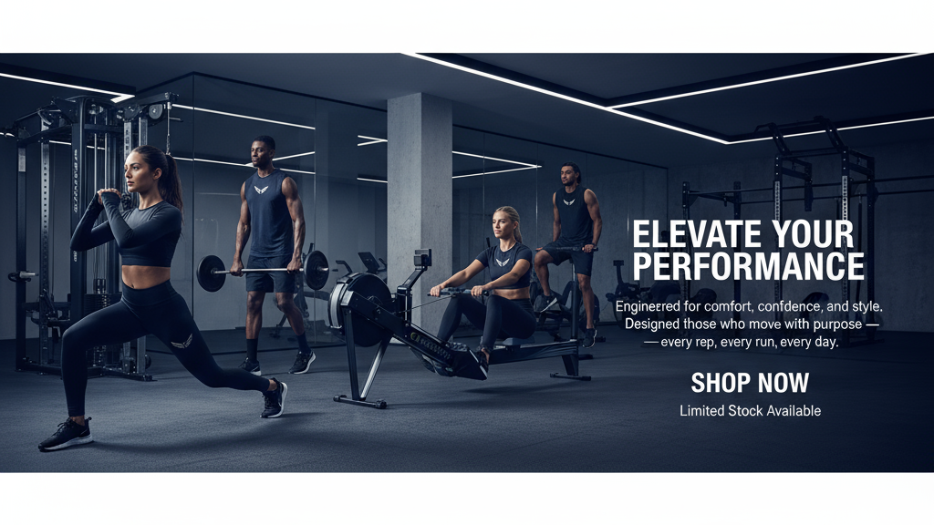 Premium UK Activewear Banner